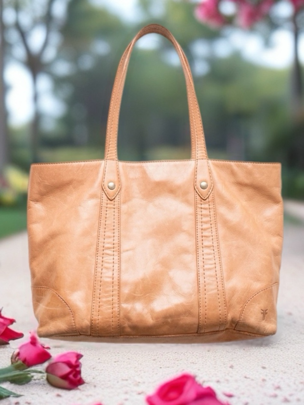 Frye leather large shoulder bag (read description)